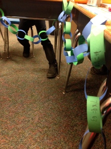 Seahawks Multiplication Paper Chain